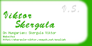 viktor skergula business card